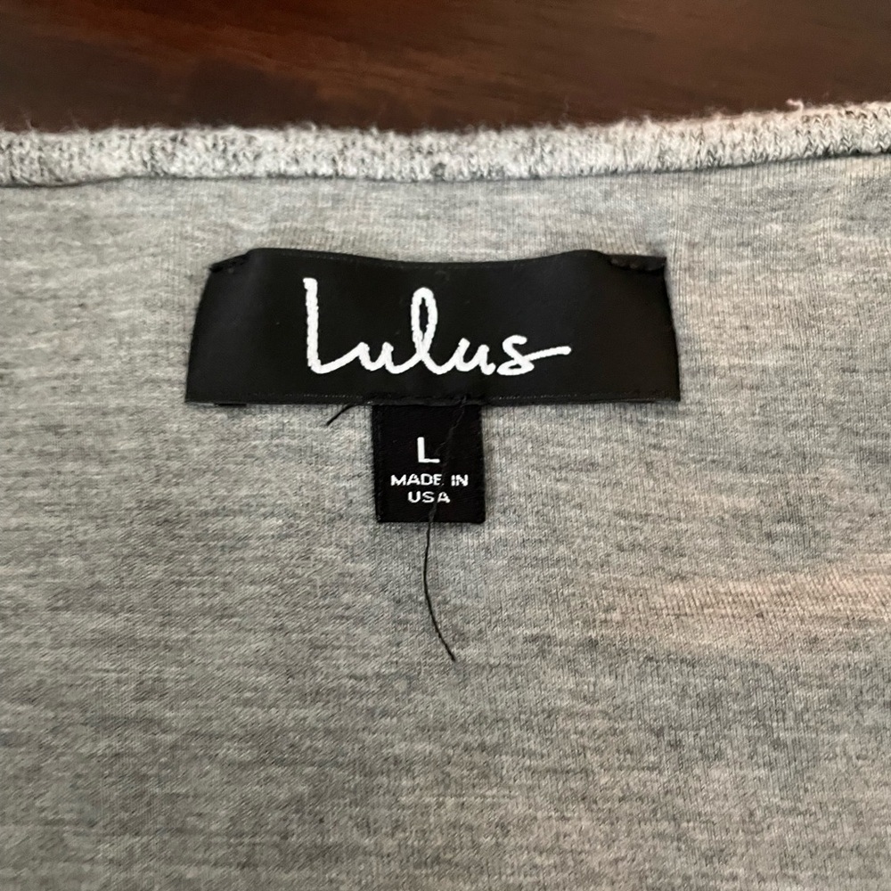 EUC Lulus Grey Sweater Dress Matching Set Size L - Picture 4 of 5